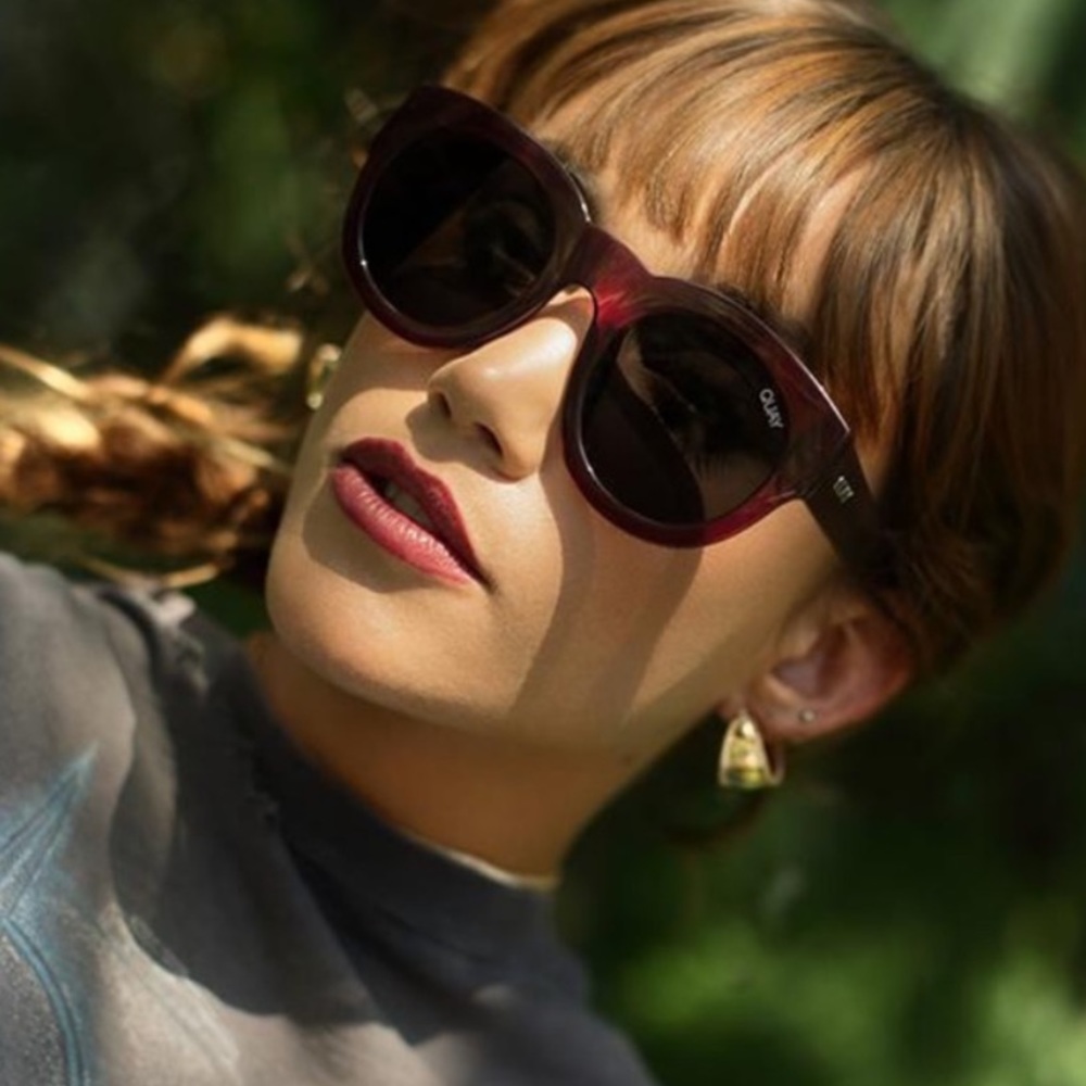 Quay Australia If Only Sunglasses in burgundy